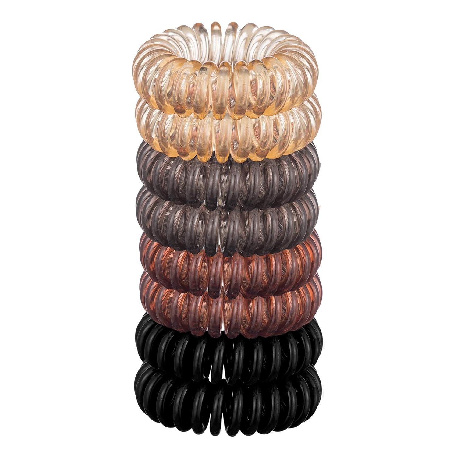 Buy Brunette Kitsch Spiral Hair Ties Coil Hair Ties Phone Cord