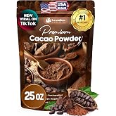 Lavendium Premium Cacao Powder, Unsweetened, for Baking &amp; Smoothies, 25 oz | Premium Cacao Powder, Cacao Latte, Hot Chocolate, Smoothies, Baking, Desserts, Fine Texture, Vegan, Dairy-Free, Plant-Based