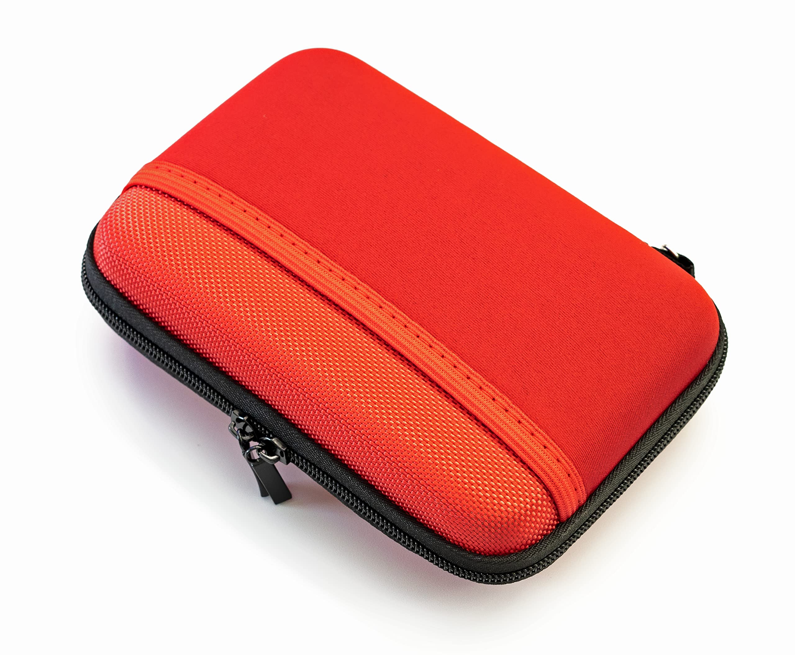 Premium HDD Case - Shockproof 2.5 Inch Hard Drive Case for Safe Storage and Transport of Hard Drives and Electronic Accessories (Red)