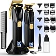 Fagaci Professional Hair Clippers for Men Set Turbo Power with Precise Cutting, Barber Clippers for Hair Cutting, Cordless Hair Clippers and Trimmers Set, Maquina de Cortar Cabello, Haircut Barber Kit
