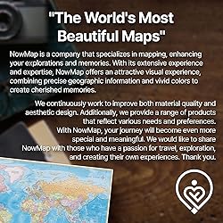 NOWMAP AquaShield Double-Sided World and USA Map