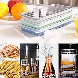 LessMo 3 PCS Ice Cube Tray, Long Ice Stick Tray