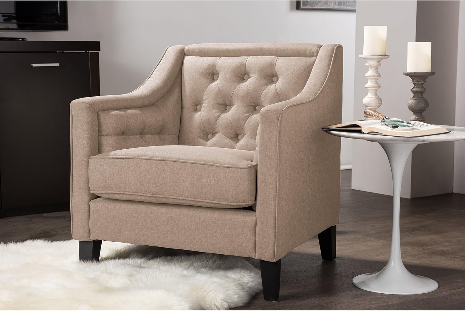 Best taupe beige accent chair