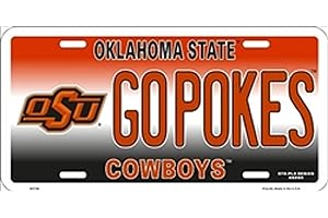 SMART BLONDE NCAA University of Oklahoma State GOPOKE Cowboys Car License Plate Novelty Sign