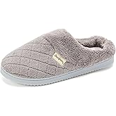Dearfoams womens Memory Foam House Slippers - Libby Terry Clog With Wide Widths