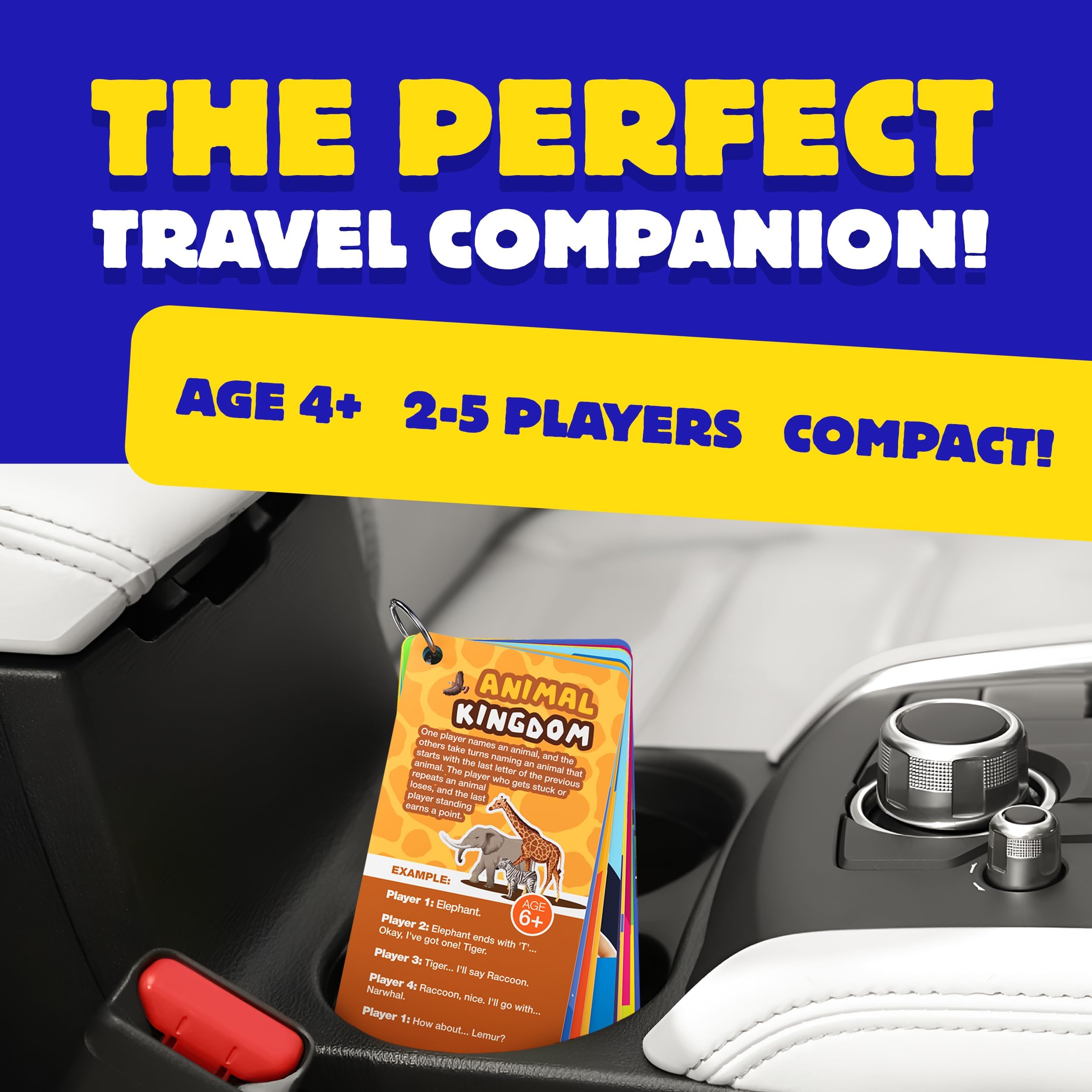 WELL BALANCED Road Trip Games - 55 Fun Car Games for Kids and Adults