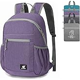 SKYSPER Anti Theft Hiking Backpack, 18L RFID Packable Travel Daypack, Lightweight Foldable Back Pack for Walking Daytrip