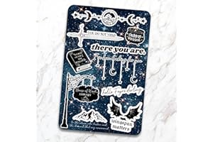 APPALACHIAN ARTISANS Clear Back Cover Sticker Insert for Kindle | Sjm Stickers | Kindle Insert for Clear Case | Booktok Bookish Kindle Decor | Romantasy Fantasy Book Gifts for Women (Kindle Paperwhite 10th Generation)