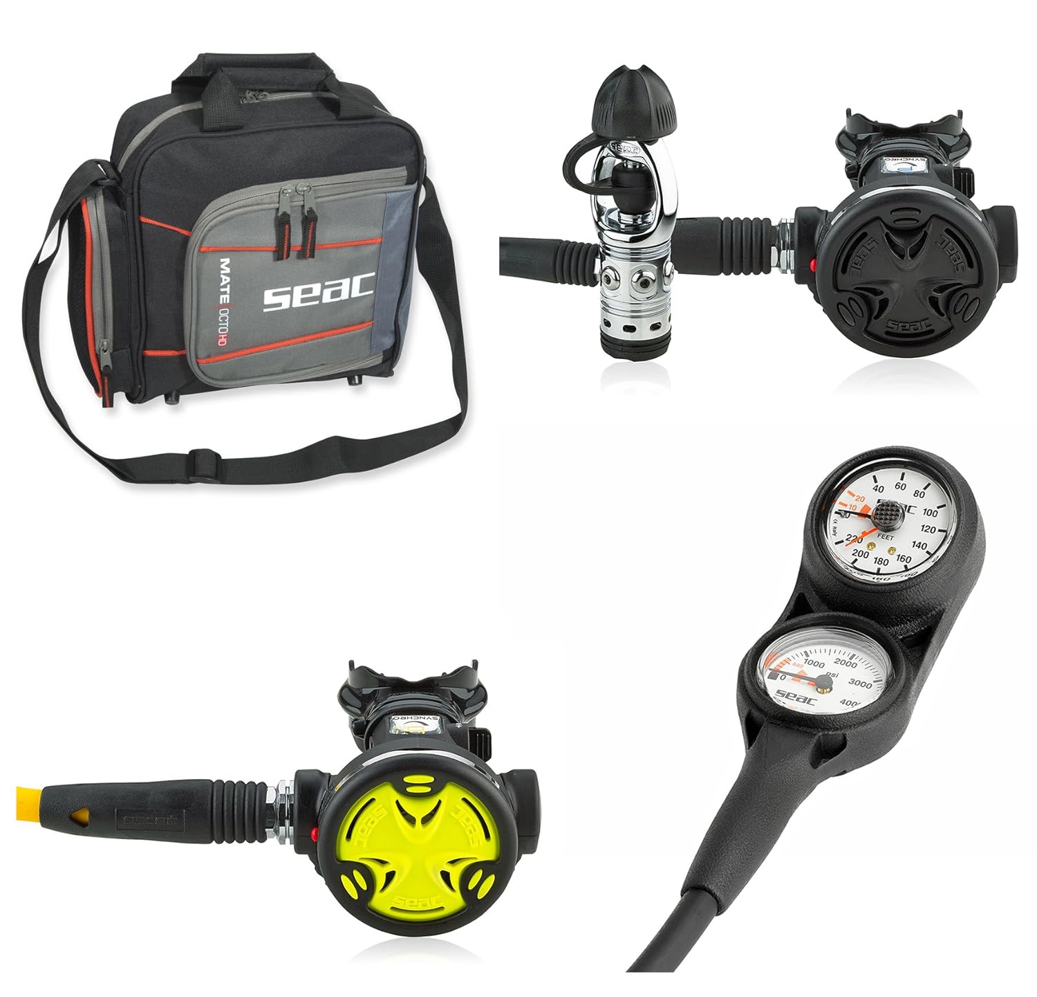 Seac New Scuba Diver Premium Scuba Regulator Package Dive Gear
