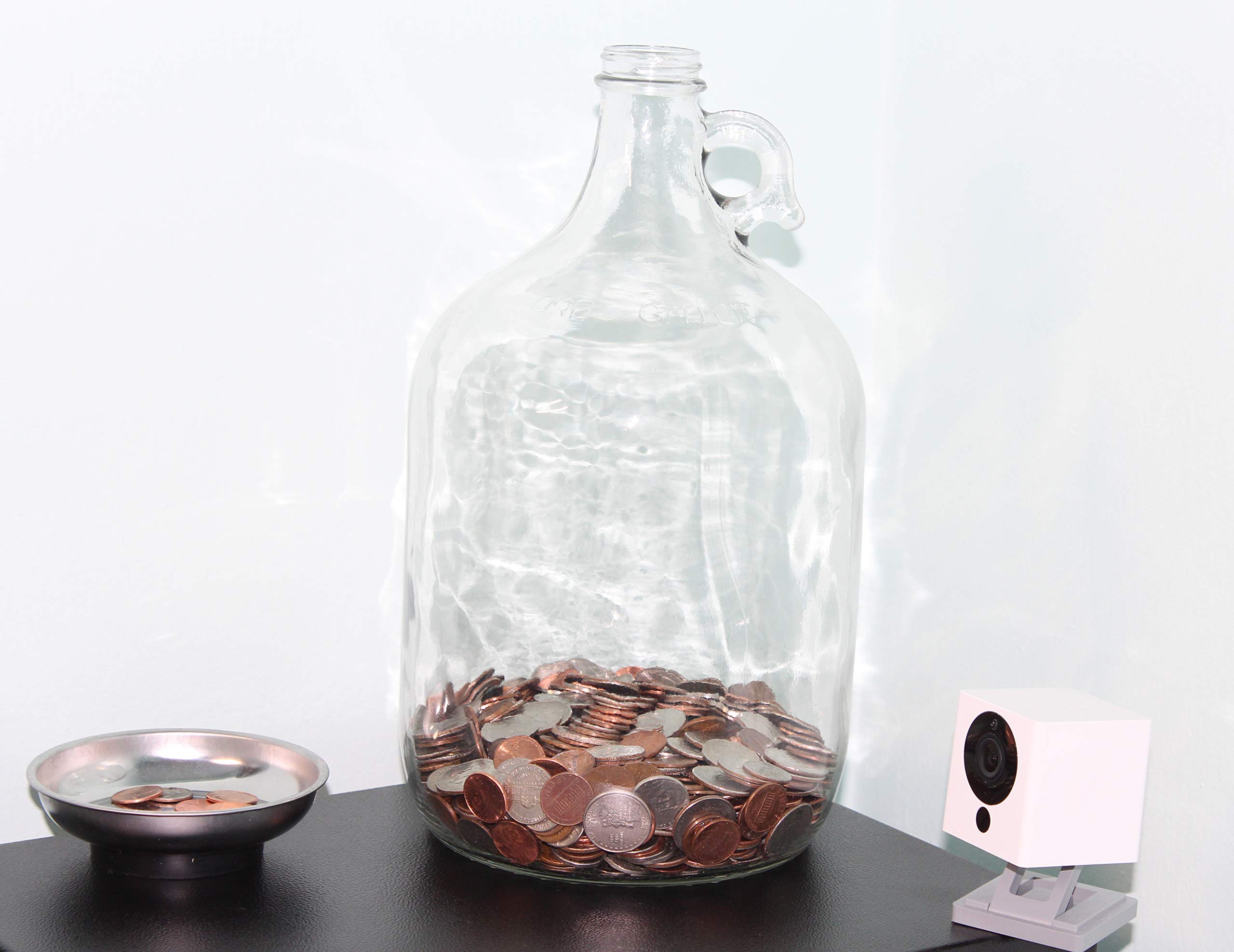 Skywin Swear Jar, Glass Coin Jar for Adults, Large Money Jar, Coin Bank, Piggy Bank for Storing Coins & Change