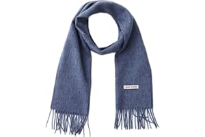 linişte 100% Wool Scarf - Men and Women Winter Warm Soft Luxurious Solid Colors Gift Box