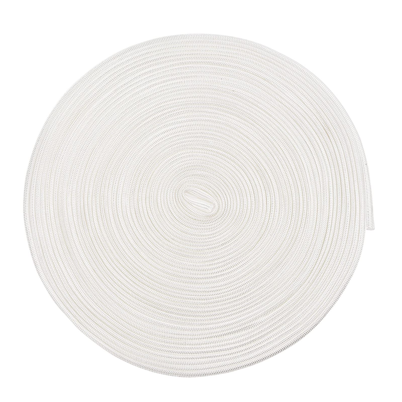 Rebower Fiberglass Sleeve Insulated Cable Protection Tube [for High-Temperature Applications] - 10M-3mm / White