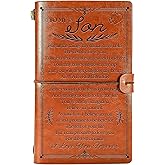 Wazzio Gifts for Son Teen Boys, To My Son Gifts 136 Pages Leather Journal Notebook, Christmas Thanksgiving Graduation Birthday Gifts for Sons from Mom Dad