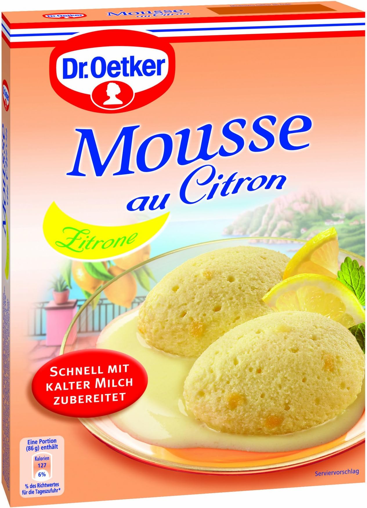 Dr. Oetker Lemon Mousse 8X 93 G Packung)