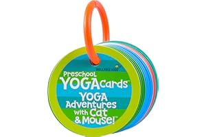 MOLLYBEE KIDS Preschool Yoga Cards for Kids, Set of 40 Poses and Activities, Beginner Yoga for Kids, Gifts for Ages 3+