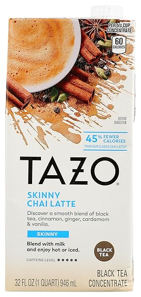 TAZO SKINNY CHAI TEA LATTE CONCENTRATE, 32 FZ