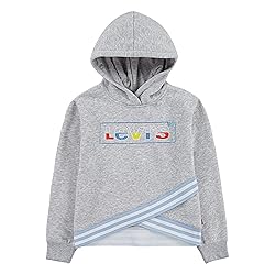 Levi's Girls' High Rise Pullover Hoodie, Light