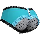 aishani Sissy Pouch Panties Men's Hipster Lace Bikini Briefs Lingerie Underwear