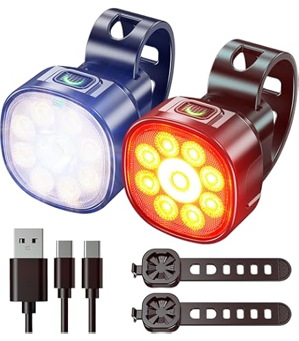 Everbeam See And Be Seen Bike Lights Rechargeable Bicycle Lights