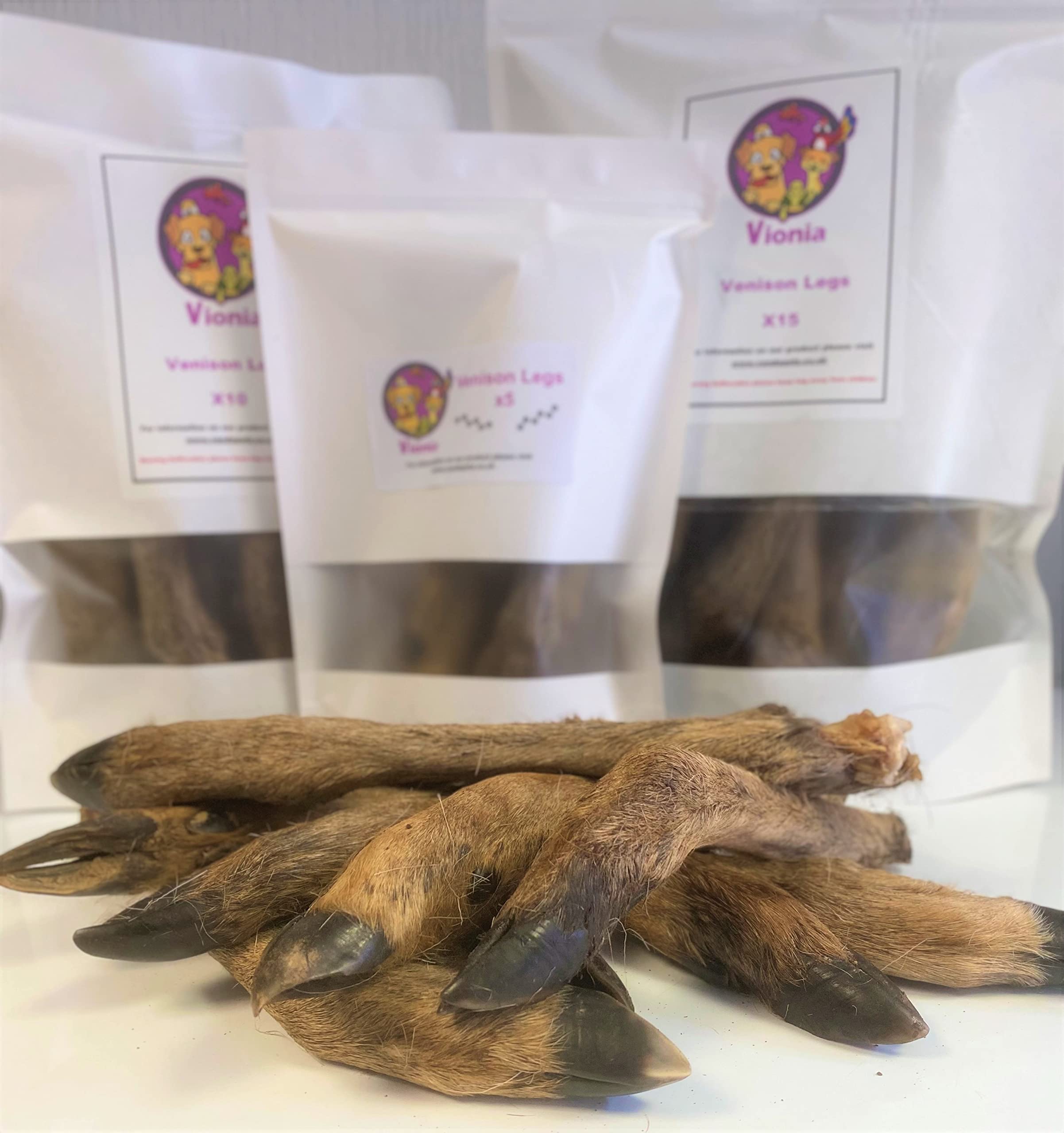 VIONIA® Venison Leg x5 | natural treats for dogs | venison legs | treats