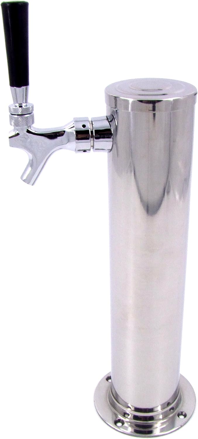 Single Faucet Brass Faucet Draft Beer Kegerator Tower 3 Column