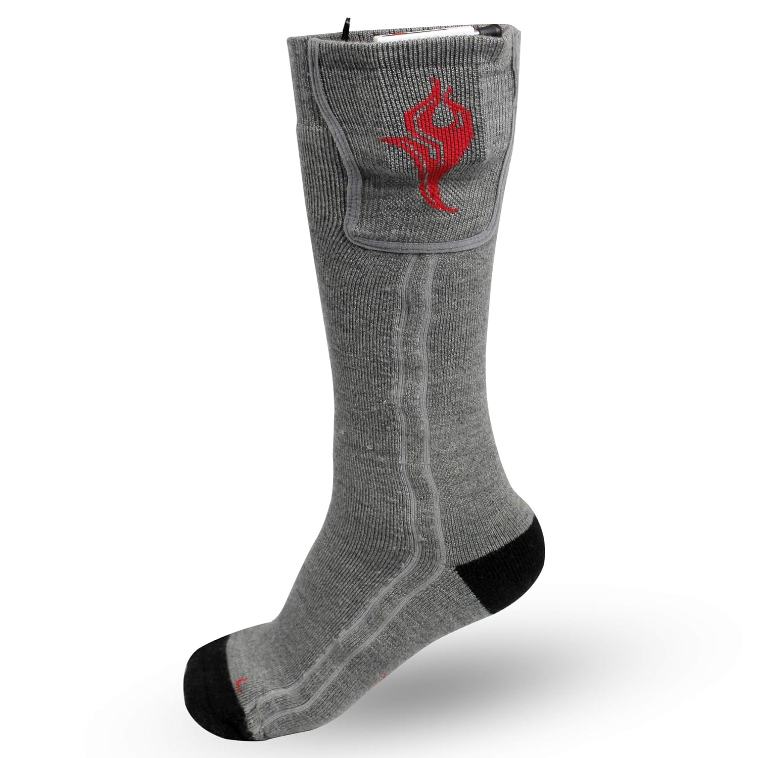 Heated Wool Socks, Electric Running, Hiking, and Hunting Socks for Men