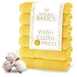MAURA Basics Turkish Cotton Washcloth Towel Set