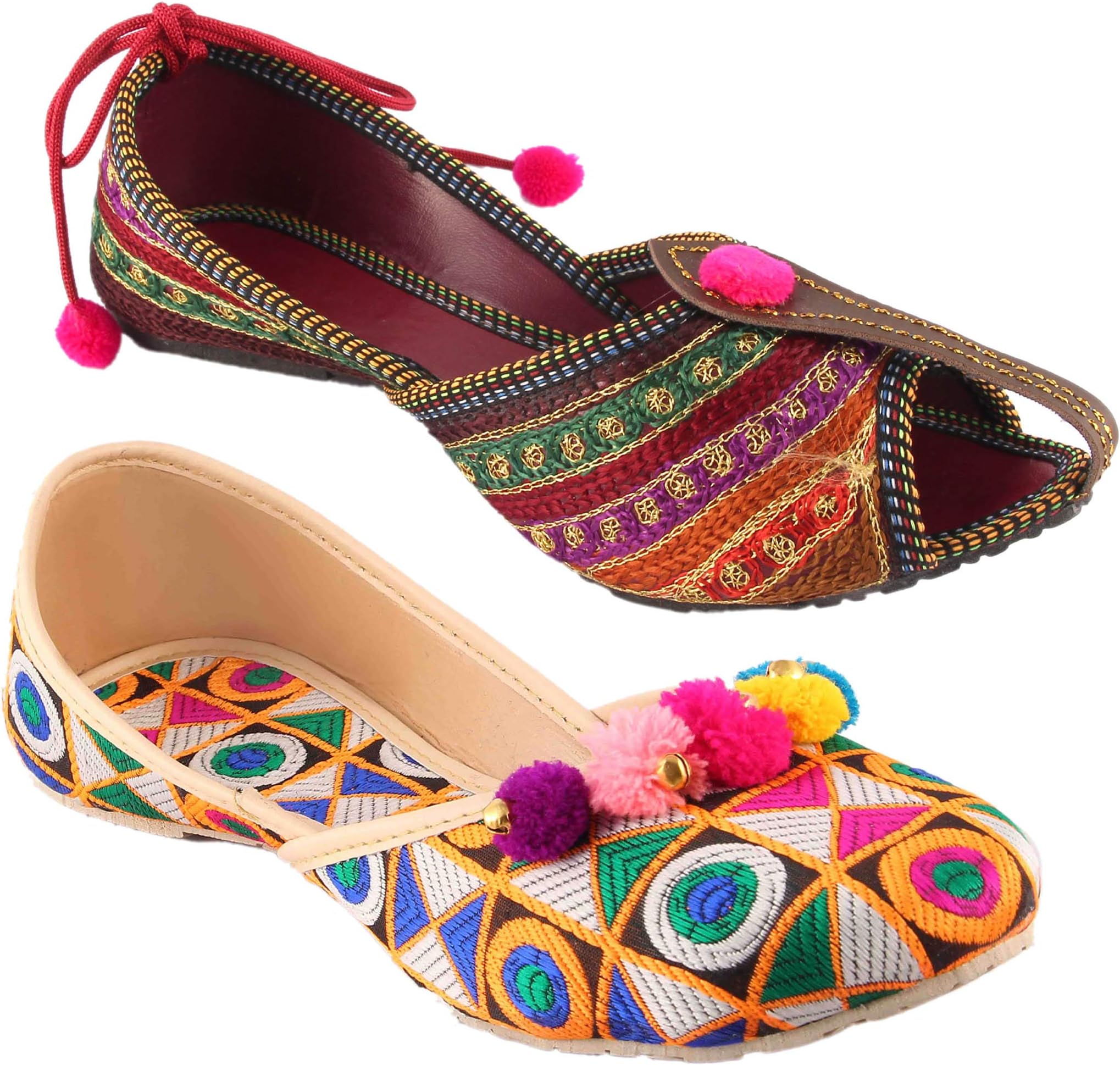SHREE OL Rajasthani Jaipuri Ethnic Womens Girls Ladies Belly Combo