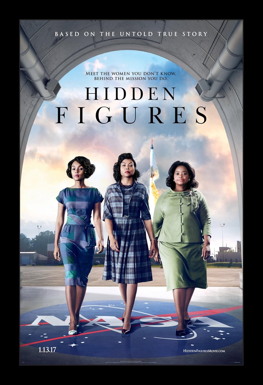 Hidden Figures - 11x17 Framed Movie Poster by Wallspace