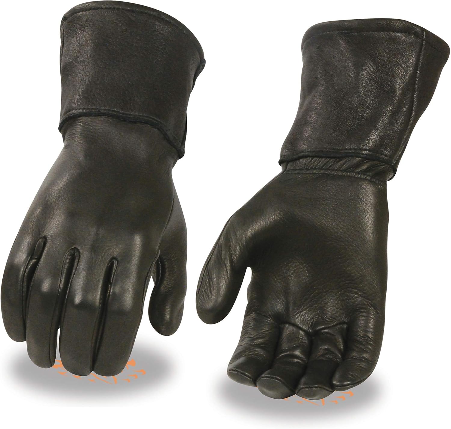 Milwaukee Leather Men's Deerskin Leather Thermal Gauntlet Gloves G317 (L): Milwaukee Leather: Automotive