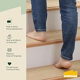 MBIGM 8 x 25.6 Inch Non-Slip Carpet Stair Treads 15-Pack Camel view 3