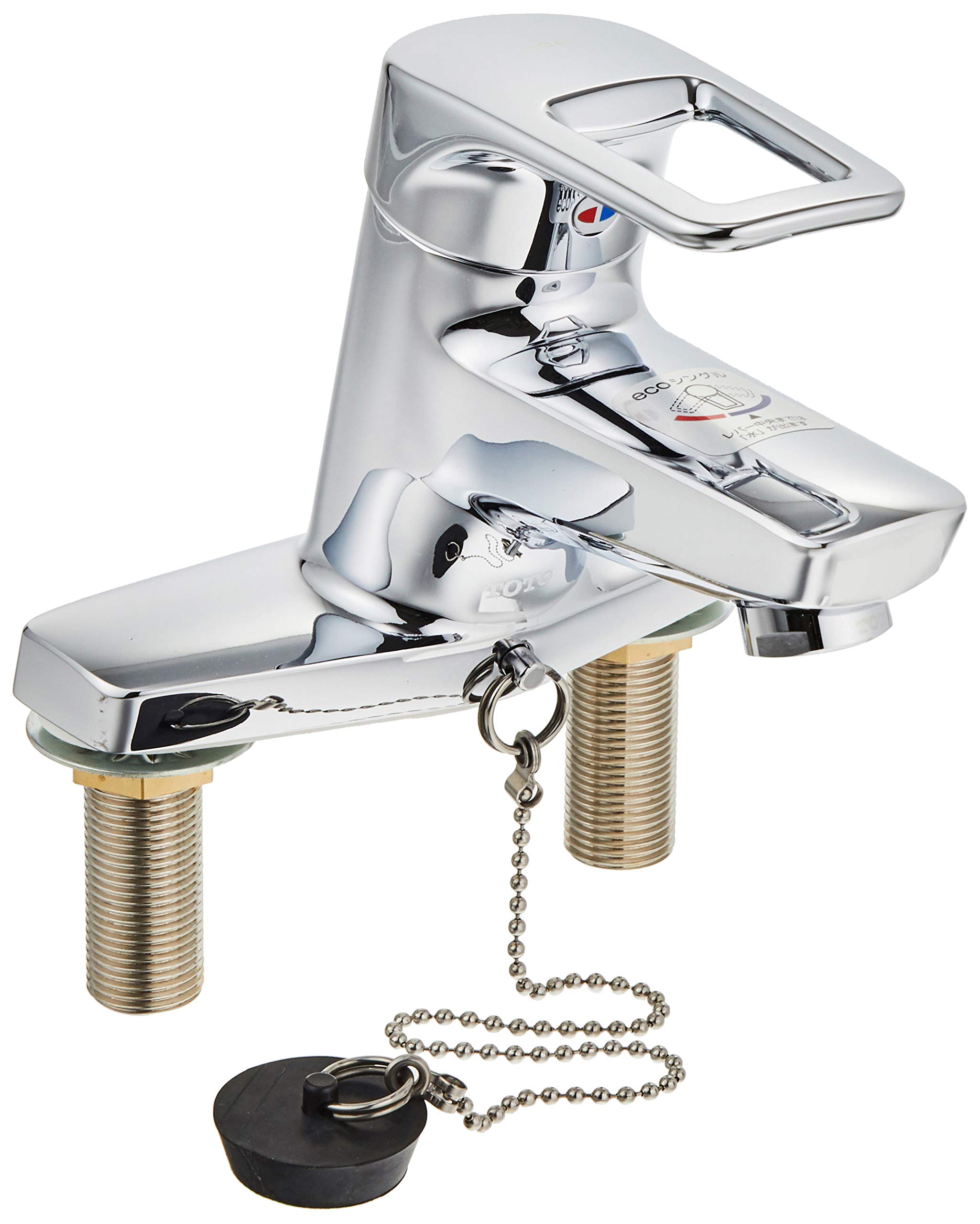 TOTO 洗面所水栓 台付2穴・エコシングル ゴム栓式(取替用) TLHG30EGR商品画像