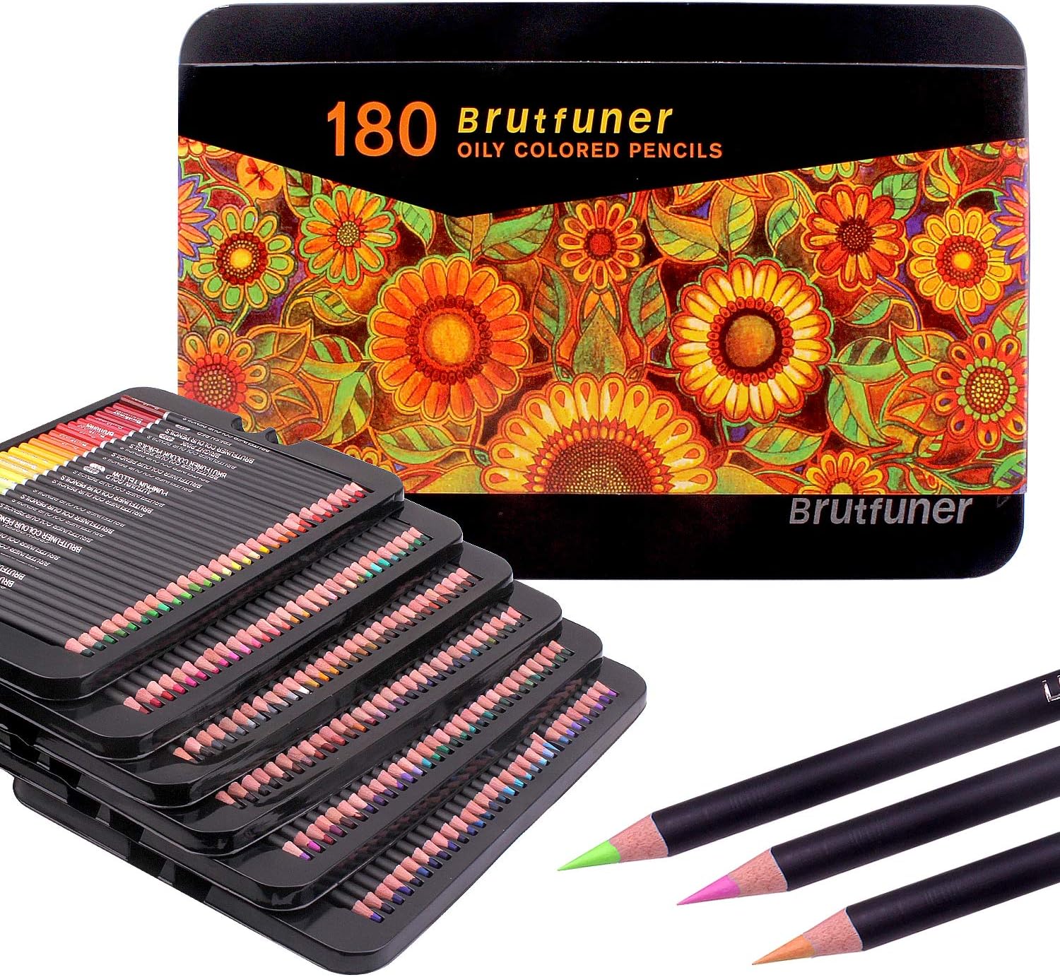 Crayon aquarellable 180 crayons de couleur de qualité supérieure Idéal pour les livres de