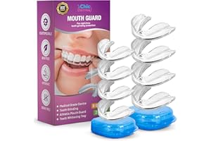 Chic Derma Comfortable Mouth Guard for Nighttime Use – Custom Fit Nighttime Oral Device – Multi-Use Teeth Protector for Comfo