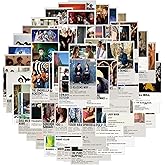 64PCS Movie Poster Stickers, Cute Cartoon Aesthetic Vinyl Musicals Gifts Waterproof Decals for Laptop Bumper Skateboard Water Bottles Phone (Poster)