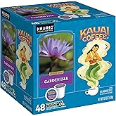 Kauai Coffee K-Cup Pods for Keurig Brewers – Arabica Coffee, 10% Hawaiian – Medium Roast, Bright Aroma With Light Floral Notes – Garden Isle, 1 Pack of 48 Single Serve K-Cups