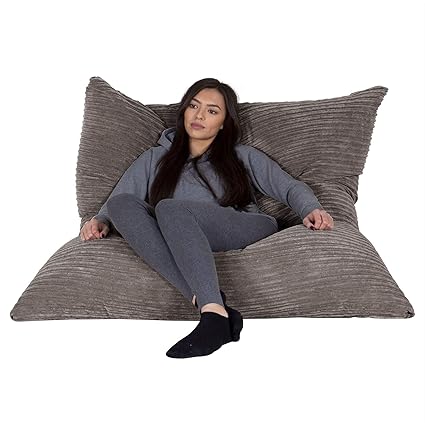 Lounge Pug Cord Extra Large Bean Bag Floor Cushion Xxl