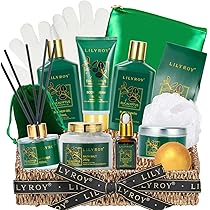 LILY ROY 17-Piece Coconut Vanilla Luxury Spa Gift Basket