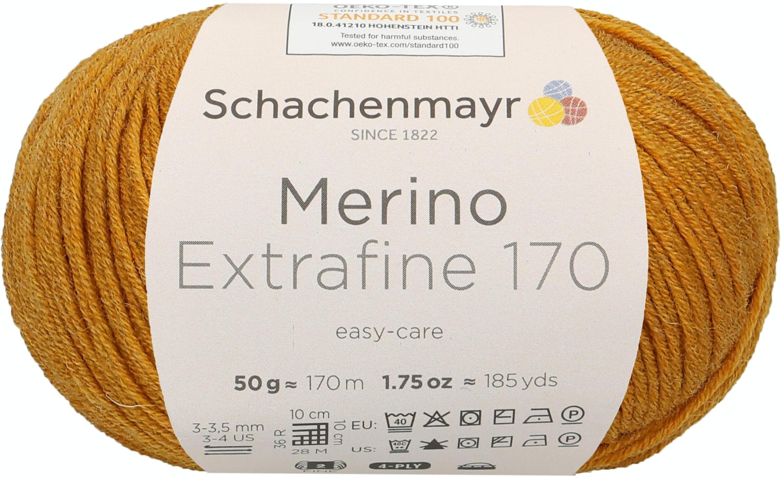 Schachenmayr Merino Extrafine 170, 50 g Gold Mottled Hand Knitting Yarn