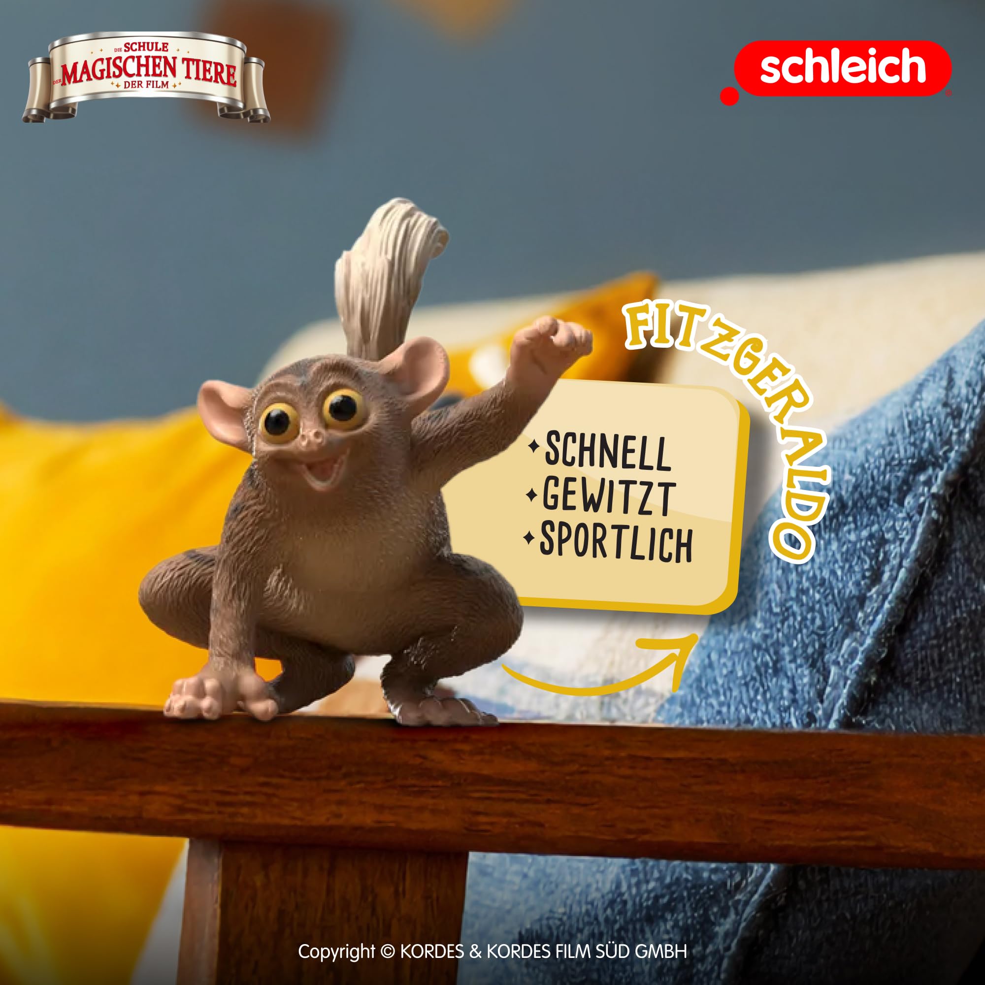 schleich DIE Schule DER MAGISCHEN Tiere | Fitzgeraldo 14952 | Tierfigur Koboldmaki | detailgetreue Sammelfiguren | tolles Geschenk für Kinder & Sammler | Spielfigur ab 3 Jahren | 7 x 5 x 6 cm 3