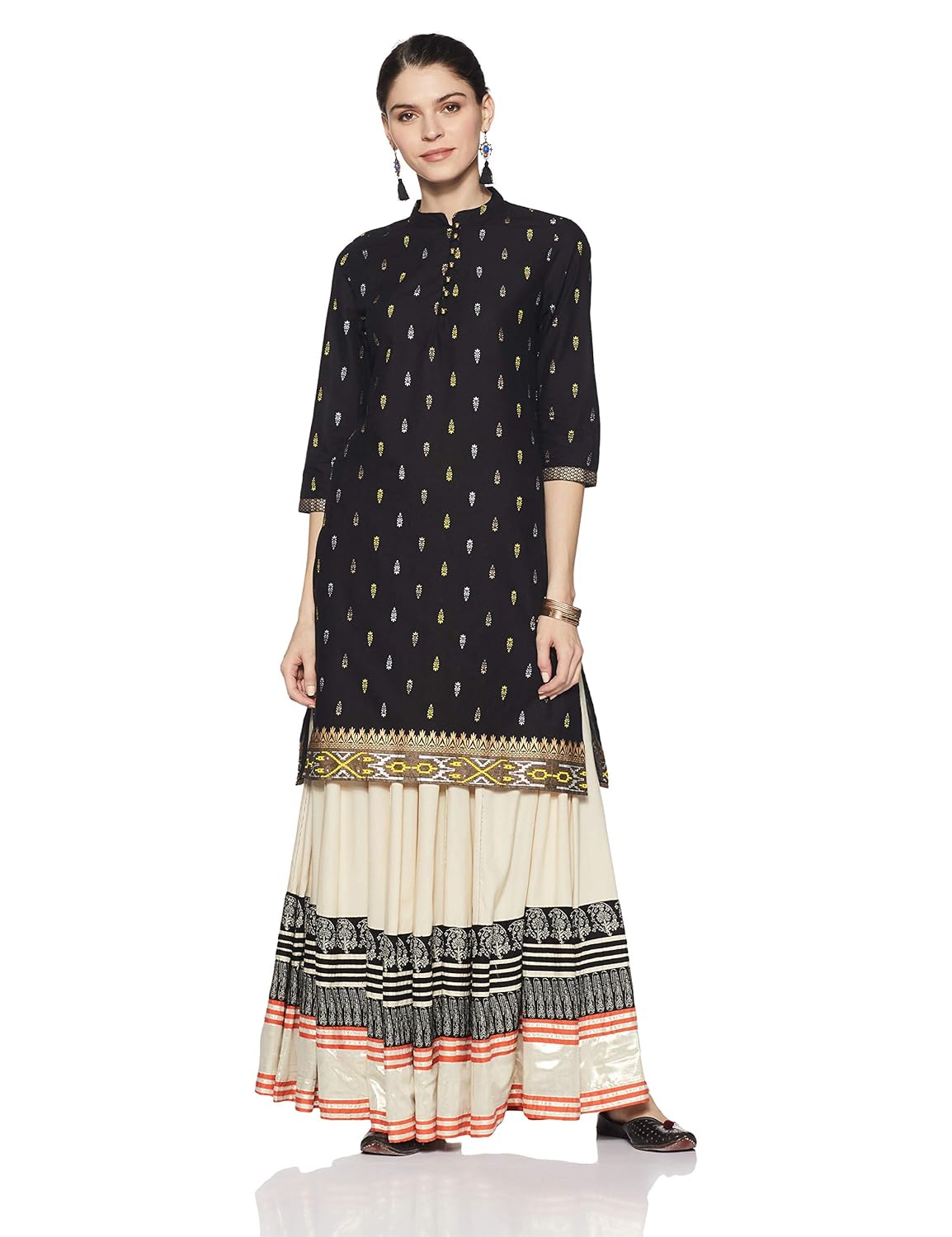 amazon brand - myx women's straight kurta