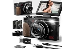 NBD 5K Digital Cameras for Photography Autofocus,64MP Vlogging Cameras for YouTube,18X Digital Zoom Travel Camera with Anti-S