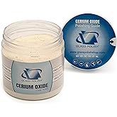 Glass Polish PRO 8.8oz (250g) Cerium Oxide - Fine-Grade Cerium Oxide Glass Polishing Powder - TREO 95% - 2.5 Microns - White - GP90003