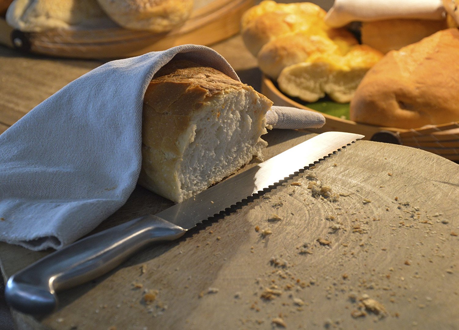 100 Natural Linen Bread Bags Cloth Bag Storage for Artisan Bread