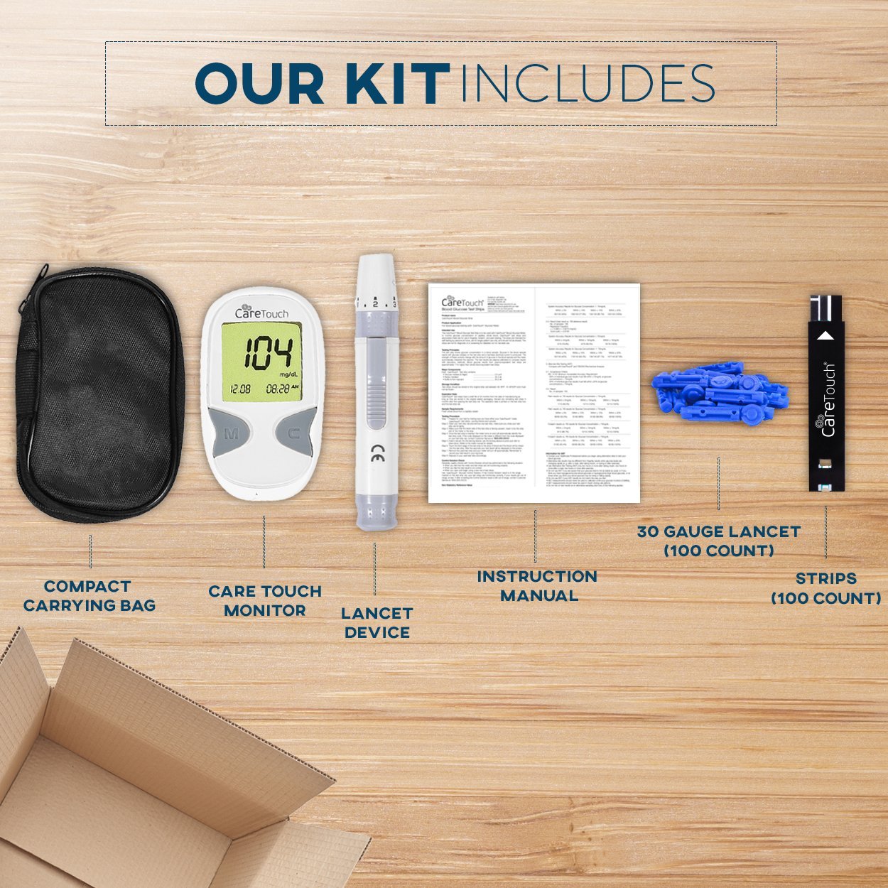 Care Touch Diabetes Testing Kit Care Touch Blood Glucose Care Touch Diabetes Testing Kit Care Touch Blood Glucose