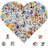 100pcs Disney Cartoon Stickers for Water Bottle, Waterproof Vinyl Decal for Adult Teen Kids Laptop Skateboard Phone Travel Case Bike Guitar Computer Helmet (dsn100)