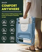 KEPLIN Set of 2 XXL Premium Heavy Duty Padded Two Tone Zero Gravity Chairs view 5