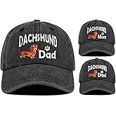 xDeFi Embroidered Dachshund Hat Baseball Cap Dachshund Gifts for Men Women