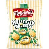 Maynards Bassetts Murray Mints 162g | Mint Flavoured Hard Candy with Chewy Centre | Individually Wrapped Mint Sweets | Sharing Size Candy Bag