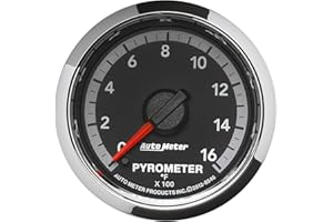 AutoMeter - Gauge, PYRO. (EGT), 2 1/16", 1600ºF, Stepper Motor, RAM GEN 4 FACT. Match